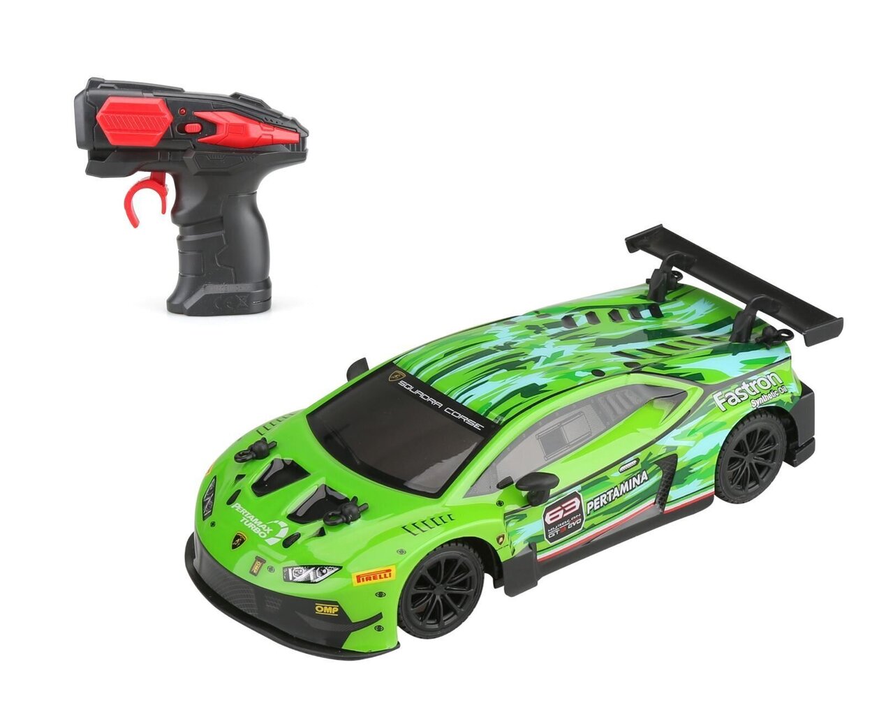 Rc-auto Lamborghini Huracán gt3, vihreä hinta ja tiedot | Poikien lelut | hobbyhall.fi