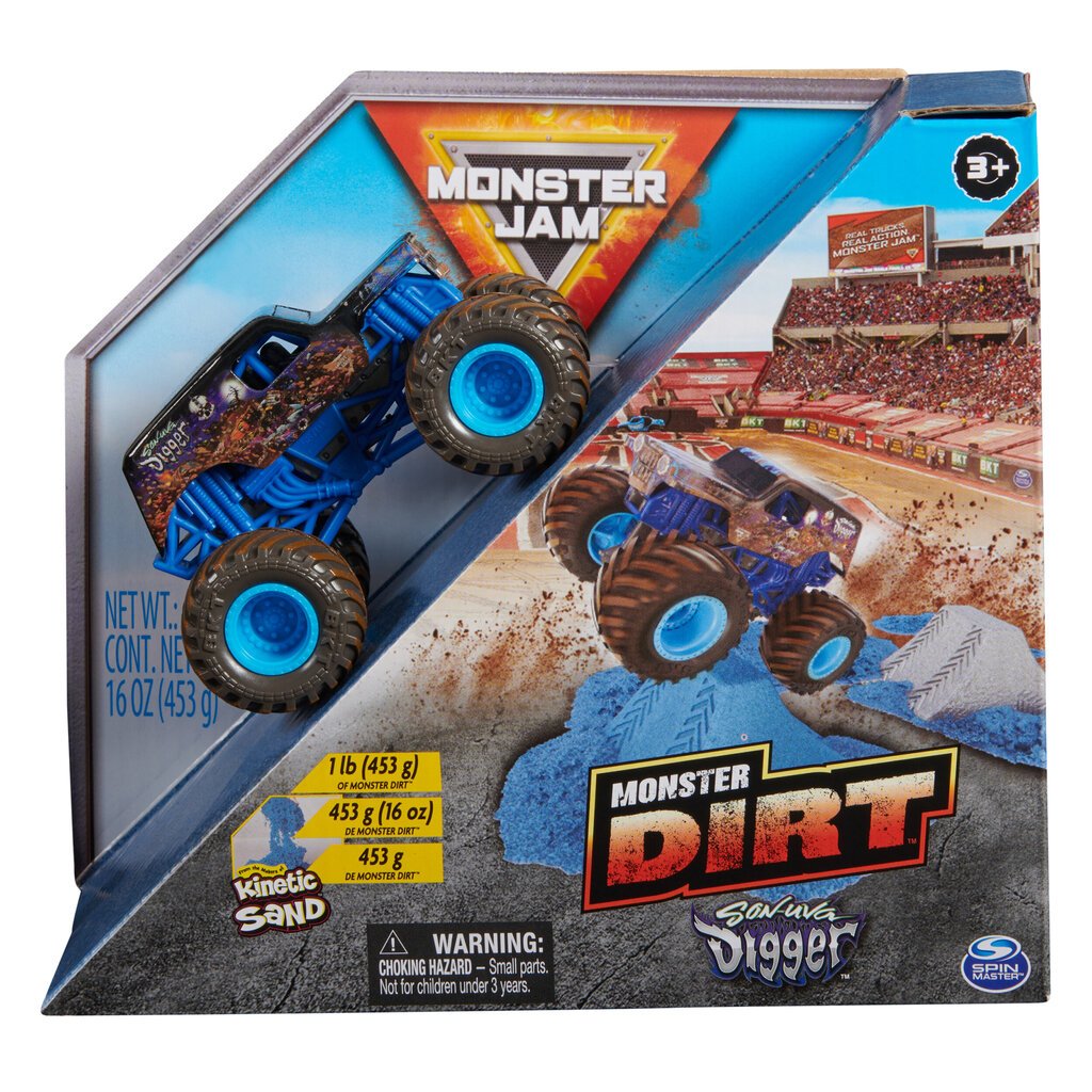 Monster Jam 1:64 setti Monster Dirt Son Uva Digger , 6067795 hinta ja tiedot | Poikien lelut | hobbyhall.fi