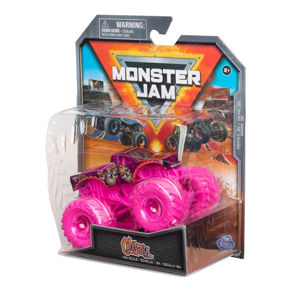 Monster Jam 1:64 monster truck Calavera, 6067613 hinta ja tiedot | Poikien lelut | hobbyhall.fi