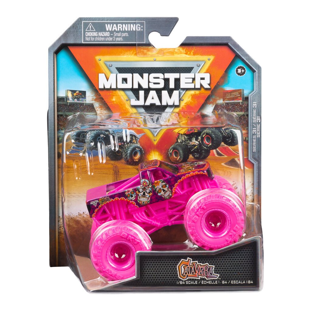 Monster Jam 1:64 monster truck Calavera, 6067613 hinta ja tiedot | Poikien lelut | hobbyhall.fi