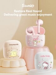 KUROMI BL22B HELLO KITTY Bluetooth-kuulokkeet, Half-In-Ear HIFI-teräväpiirtostereoääni, pitkä akunkesto, alhainen latenssi, pelaamiseen musiikkipuheluihin mikrofonilla, söpöt sarjakuvalliset langattomat kuulokkeet passiivisella melunvaimennalla - valkoine hinta ja tiedot | Kuulokkeet | hobbyhall.fi