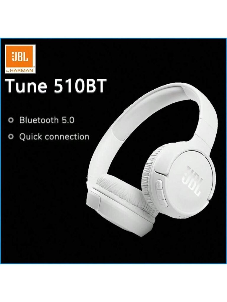 Alkuperäinen JBL TUNE 510BT langattomat Bluetooth-kuulokkeet Purebass Sound Kannettava peliurheilukuuloke mikrofonilla T510bt-Blue hinta ja tiedot | Kuulokkeet | hobbyhall.fi