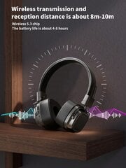 2024 Uusi malli Retro Style Wireless 5.3 Bluetooth -kuulokkeet, Over Ear Hi-Fi Stereo Bass -kuulokkeet puhelimeen ja tietokoneeseen - Monivärinen hinta ja tiedot | Kuulokkeet | hobbyhall.fi