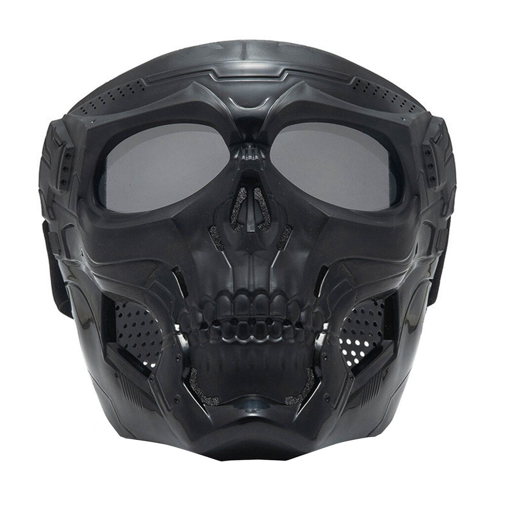 Moottoripyörän suojalasit Mask Skull Shape Racing -lasit säädettävällä liukumattomalla hihnalla maastopyöräilyyn, musta harmaa linssi hinta ja tiedot | Kypärät | hobbyhall.fi