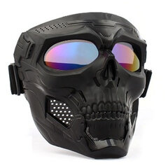 Moottoripyörän suojalasit Mask Skull Shape Racing -lasit säädettävällä luistamattomalla hihnalla maastopyöräilyyn, musta monivärinen linssi hinta ja tiedot | Kypärät | hobbyhall.fi