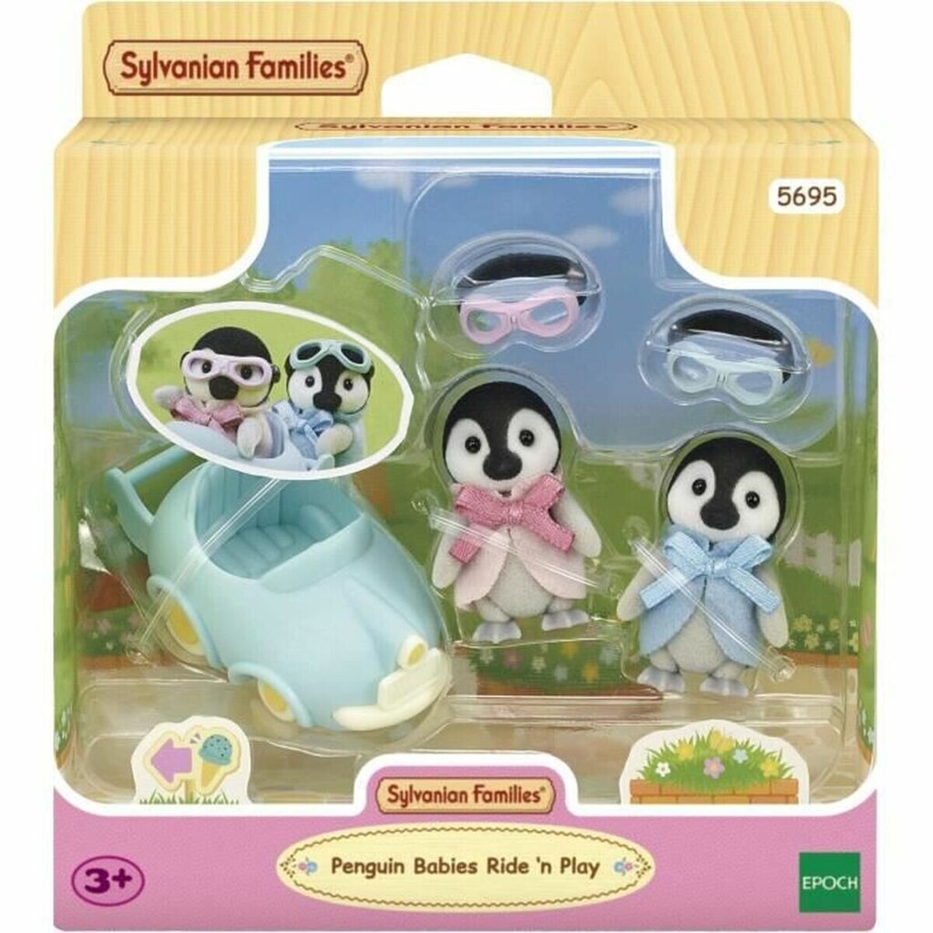 Sylvanian Families Penguin Babies Ride 'n Play -figuurisetti hinta ja tiedot | Poikien lelut | hobbyhall.fi