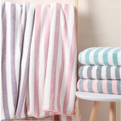 4 Pack Turkish Cabana Thick Stripe Pool-rantapyyhkeet, erittäin imukykyinen kylpypyyhe harmaa, 30x60 tuumaa hinta ja tiedot | Pyyhkeet | hobbyhall.fi