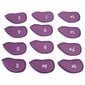 12 kpl Golf Iron Covers -setti Numeroilla Pehmeä Golf-päänsuojus Suojapäällinen Court Exercise Purple hinta ja tiedot | Golf | hobbyhall.fi