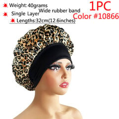 (-1kpl väri10866)Uudet tyylit Satin Bonnet Silk Night Sleeping Cap Naisten Kiharat Hiukset Multi Style Printing hinta ja tiedot | Naisten päähineet | hobbyhall.fi