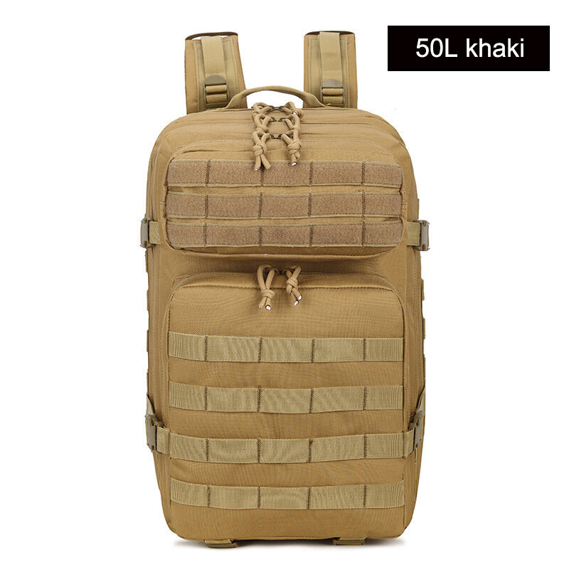 khaki 50L- Armeijareput 50L tai 30L 1000D Nylon vedenpitävä reppu ulkokäyttöön taktiset reput retkeilymetsästysreput Laukku hinta ja tiedot | Tietokonelaukut | hobbyhall.fi