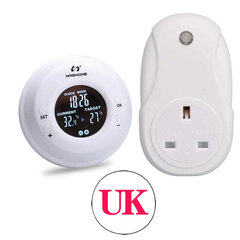 (UK Kit) Nashone Thermostat 200V lämpötilansäädin Termostaatti Floor Chauffagelle Langaton termostaattilämmitystermostaatti Digital|Smart lämpötilansäätöjärjestelmä| - hinta ja tiedot | Juomapullot | hobbyhall.fi