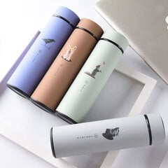 (480 ml8 ruskea eläin) Kannettava kuppitermosvesipullo ruostumatonta terästä Dreamy Coffee Term Thermos teetä varten Thermal Muki Cup Thermal - hinta ja tiedot | Juomapullot | hobbyhall.fi