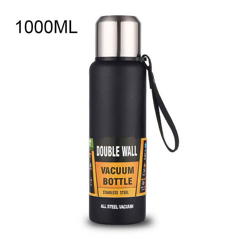 (1000ml tummansininen)Kaksiseinämäinen eristetty juomapullo ulkokäyttöön venäläinen termospullo kuumalle vedelle Suuri tyhjiöpullo termosille 500/1000/1 hinta ja tiedot | Juomapullot | hobbyhall.fi