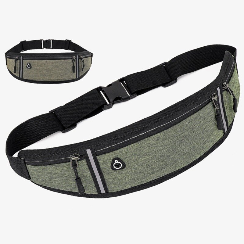 Army Green 4-Mies Naiset Nylon 4 Taskua Vedenpitävä Vyötäröpakkaus Muodikkaat Miesten Kulutusta Kestävä Musta Fanny Pack Messenger Olkalaukku hinta ja tiedot | Tietokonelaukut | hobbyhall.fi