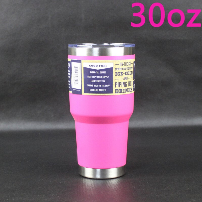 (30oz ruusunpunainen) Tumblers Double Wall Vesi Lämpötermos Kahvi Muki Tyhjiöpullo Ruostumatonta terästä Yety Termoses Cup Pullo hinta ja tiedot | Juomapullot | hobbyhall.fi