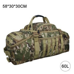 60L Vihreä Camo-40L 60L 80L Vedenpitävät Matkalaukut Suuren kapasiteetin matkalaukkulaukut Miesten Urheilukassi Matkalaukku Viikonloppulaukku Sotilaskassi hinta ja tiedot | Tietokonelaukut | hobbyhall.fi