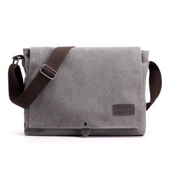 Harmaa-uusi Miesten Canvas Crossbody Olkalaukut Miesten Uusi Muoti Cross Body Laukku Rento Solid Multi Function Kannettava Miesten Laukku hinta ja tiedot | Tietokonelaukut | hobbyhall.fi