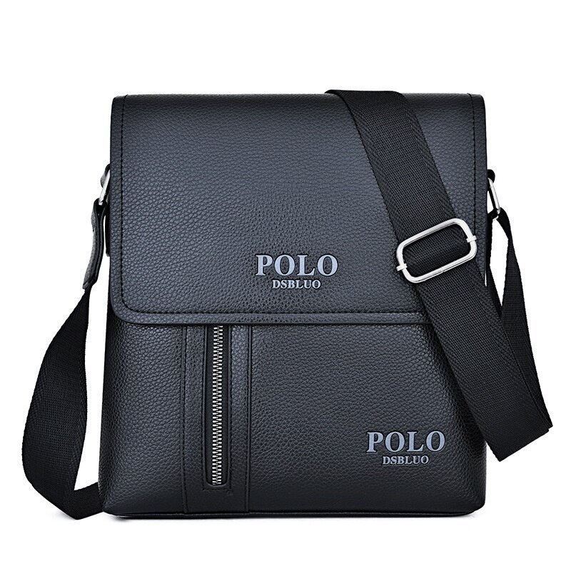 BlackMax pituus<50cm-Business Miesten Musta Olkalaukku Crossbody PU-nahkainen käsilaukku Kapasiteetti Retro Messenger Bag hinta ja tiedot | Tietokonelaukut | hobbyhall.fi