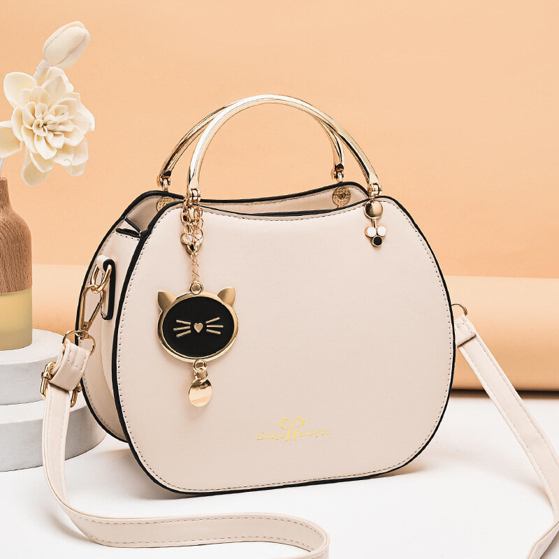 beige-2024 UUSI Söpö Kitten Naisten Olkalaukut Korean Tyttö Shell Pieni Laukku Naisten Olkalaukut Naisten Käsilaukku Sac A Main Femme hinta ja tiedot | Tietokonelaukut | hobbyhall.fi