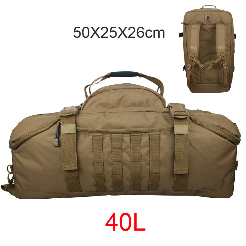 40L TAN-Gym Laukut Fitness Camping Vaelluskassit Vaellusmatkat Vedenpitävä Metsästyslaukku Assault Military Outdoor Reppu Tactical Reppu hinta ja tiedot | Tietokonelaukut | hobbyhall.fi