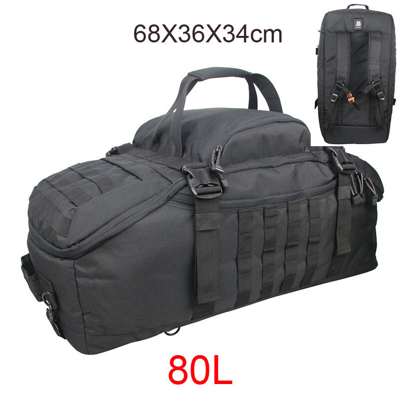 80L Black-Gym Laukut Fitness Camping Vaelluskassit Vaellusmatkat Vedenpitävä Metsästyslaukku Assault Military Outdoor Reppu Tactical Reppu hinta ja tiedot | Tietokonelaukut | hobbyhall.fi