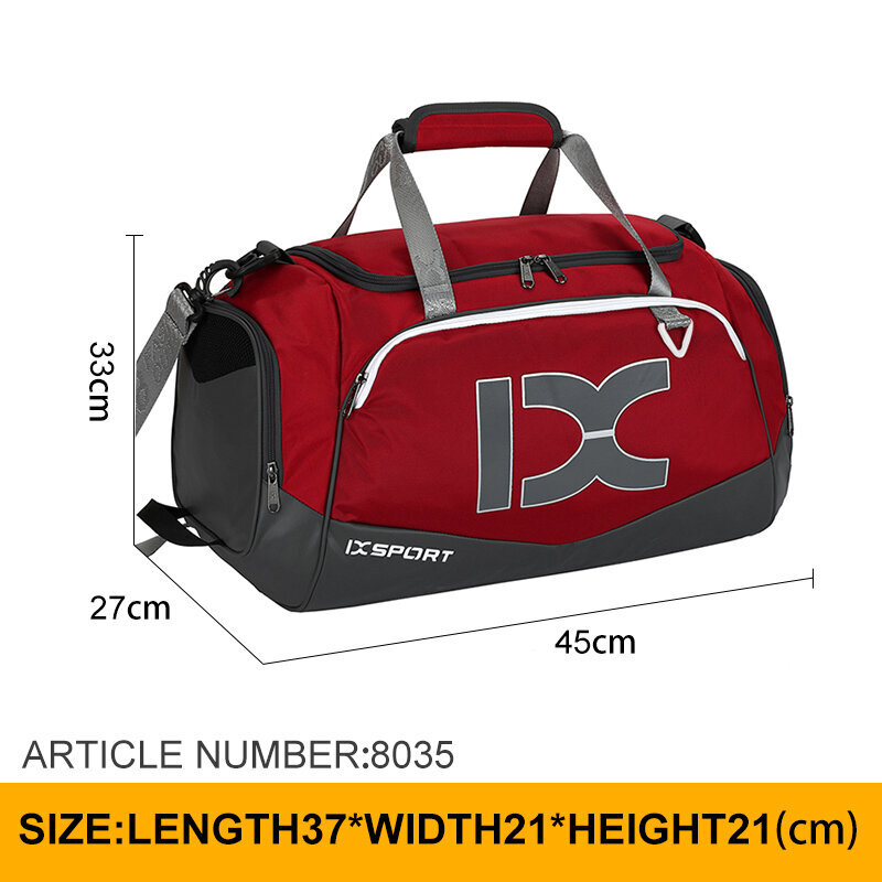 Superbig red-IX Miehet Naiset Fitness Harjoittelu Kuiva Märkä Gym Laukut Vedenpitävä Matka Olkalaukku Outdoor sac de sport Käsilaukku 40L Suuri Tilavuus hinta ja tiedot | Tietokonelaukut | hobbyhall.fi