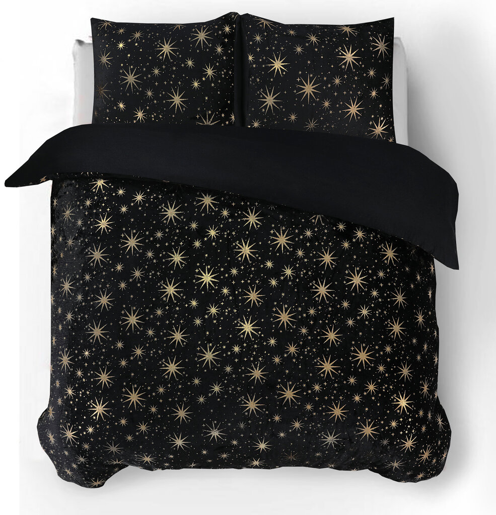 Vuodevaatteet setti Glamour Stars Teddy 140x220cm, musta, Sleeptime, 2 osaa hinta ja tiedot | Pussilakanat ja tyynyliinat | hobbyhall.fi