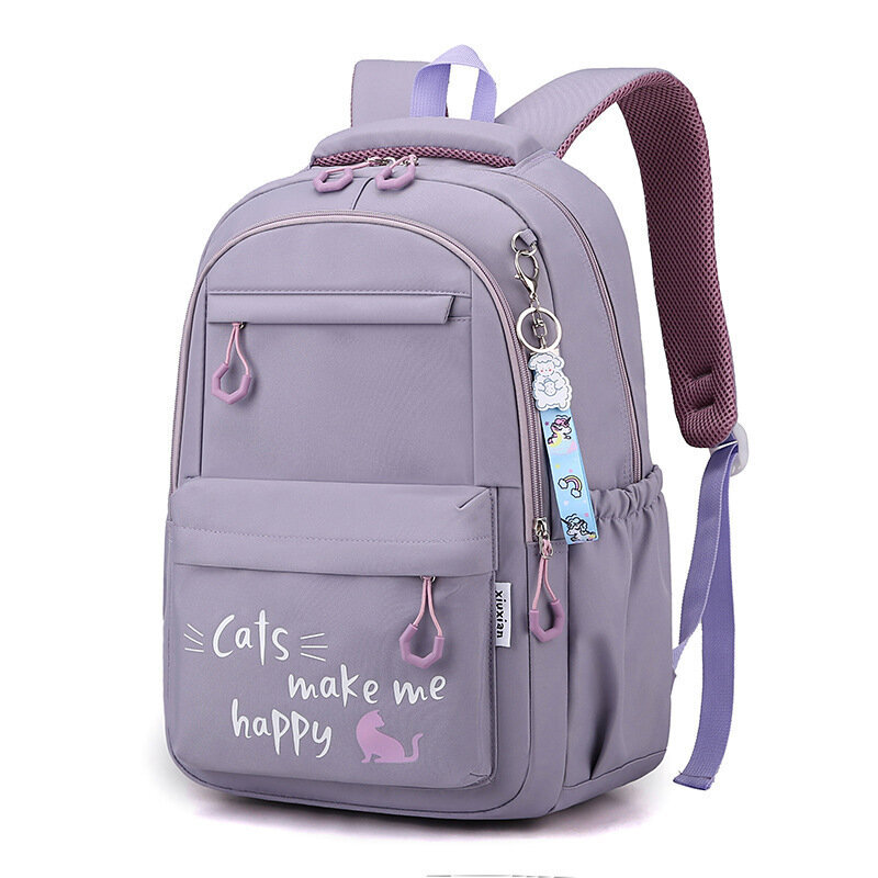 Purppura-Kawaii-reppu tytöille Koululaukut Kannettavuus Vedenpitävä Teens College Student Suuri matka-olkalaukku Mochilas Escolares hinta ja tiedot | Tietokonelaukut | hobbyhall.fi