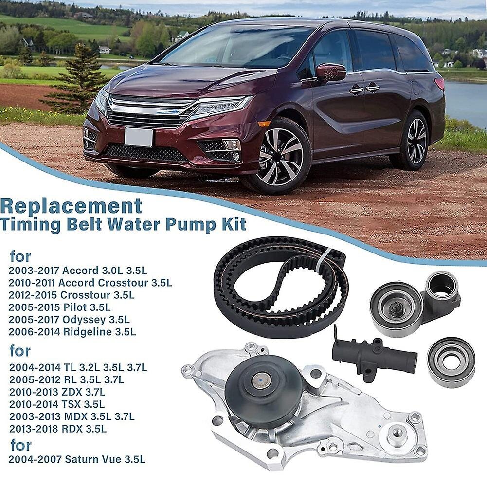 Vaihtomoottorin Jakohihnasarja Vesipumpulla, Joka On Yhteensopiva Vuosien 2003-2018 Odyssey Accord Pilot 3.0L 3.5L 3.7L Autotarvikkeiden Kanssa hinta ja tiedot | Moottorin varaosat | hobbyhall.fi