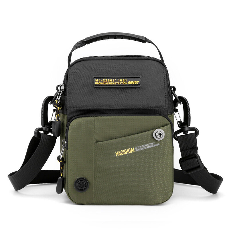 armeijanvihreä-2024 Uusi Miesten Messenger Laukku Crossbody Olkalaukut Miesten Pieni Sling Pack For Work Business Vedenpitävä odotuslaukut Kukkaro hinta ja tiedot | Tietokonelaukut | hobbyhall.fi