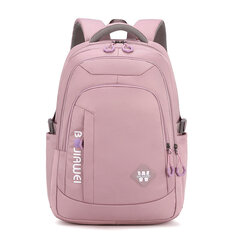 PINK-Monitoimiset Naisten Matka Kannettava Reput College Koululaukku Teini Grils Business Back reppuNylon koululaukut mochilas hinta ja tiedot | Tietokonelaukut | hobbyhall.fi