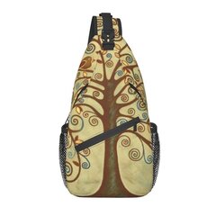 5Max Pituus<50cm-Elämänpuu Triquetra Ruskealla Nahkaisella Crossbody Sling Reppu Miesten Viking Norse Yggdrasil Olkalaukut retkeilyyn hinta ja tiedot | Tietokonelaukut | hobbyhall.fi