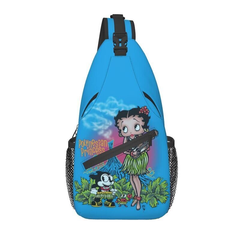 11Max Pituus<50cm-Cool Boop Bettys Polka Dot Crossbody Sling Reppu Miesten Kawaii Cartoon Olkalaukut matkustamiseen hinta ja tiedot | Tietokonelaukut | hobbyhall.fi