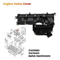 Vaihtomoottorin Venttiilikoppa 31430883 31370433 Yhteensopiva V40 S60 1.6T V70 2011-2015 Bm5g-6M293dgzx Autotarvikkeet Kanssa hinta ja tiedot | Moottorin varaosat | hobbyhall.fi