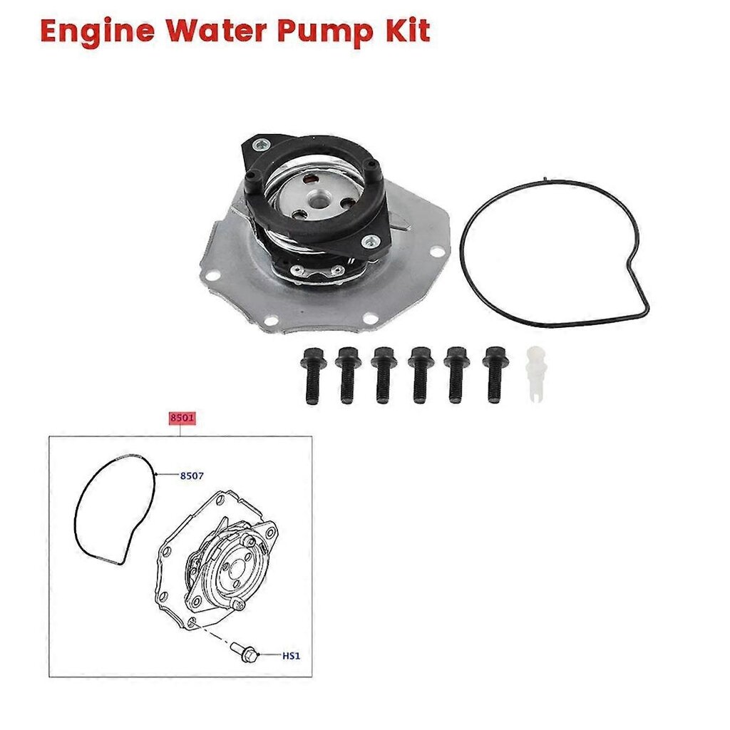 Vaihtomoottorin Vesipumppu Tiivistesarjalla 31219000 Lr006861 Yhteensopiva Lr2:N Kanssa S80 V70 Xc60 Xc70 Xc90 L6 3.0L 3.2L 2007- Autotarvikkeet hinta ja tiedot | Moottorin varaosat | hobbyhall.fi
