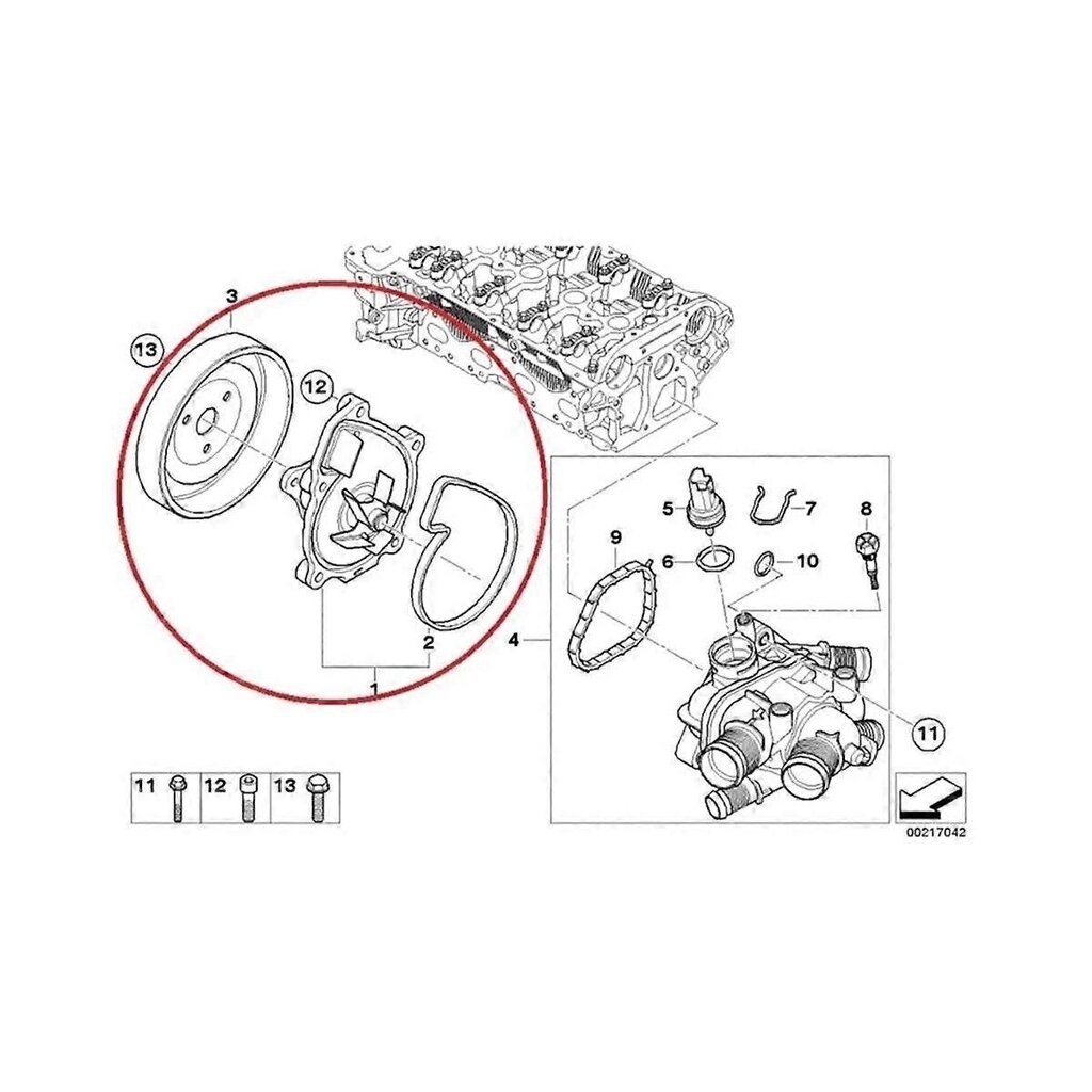 Vaihto 120459 Moottorin Vesipumpun Hihnapyörä Vesipumpun Hihnapyörä Auto On Yhteensopiva Mini R55 R56 R60 114I 316I C3 C4 207 Autotarvikkeiden Kanssa hinta ja tiedot | Moottorin varaosat | hobbyhall.fi