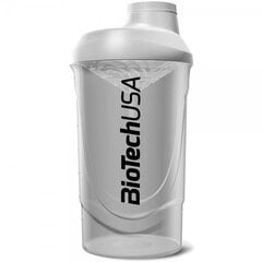 Sheikkeri Biotech Shaker Wave 600 ml valkoinen hinta ja tiedot | Juomapullot | hobbyhall.fi