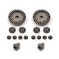 Korvaava 16 Kpl 1:12 Kauko-Auton Päivitystarvike 12423, Joka On Yhteensopiva Metal Differential Gear Driving Gear 0012 12428 F -Autotarvikkeiden Kanssa hinta ja tiedot | Moottorin varaosat | hobbyhall.fi