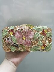 Näytä kuvana - Hollow Out Naisten Kukkien Iltalaukut Crystal Clutch Hääkivi käsilaukku ja kukkaro Morsiusjuhlien illallinen Minaudiere Laukku hinta ja tiedot | Tietokonelaukut | hobbyhall.fi