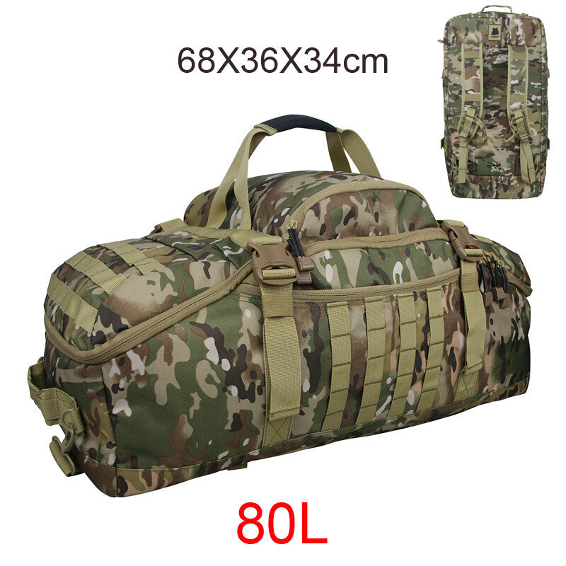 80L OCP-Gym Laukut Fitness Camping Vaelluskassit Vaellusmatkat Vedenpitävä Metsästyslaukku Assault Military Outdoor Reppu Tactical Reppu hinta ja tiedot | Tietokonelaukut | hobbyhall.fi