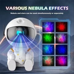 Star Projector Galaxy Night Light Astronaut Space Projector Starry Nebula Katto LED-lamppu makuuhuoneeseen Koti Koristeellinen lasten lahja hinta ja tiedot | Lastenhuoneen valaisimet | hobbyhall.fi