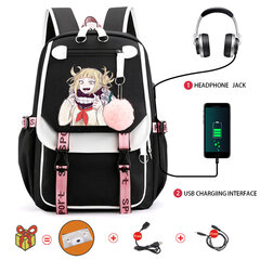 Musta 321 tuuman animereppu My Hero Academia Toga Himiko Kawaii koululaukku tyttöjen pojat manga sarjakuva isokokoiset kirjalaukut teini-ikäisille hinta ja tiedot | Tietokonelaukut | hobbyhall.fi