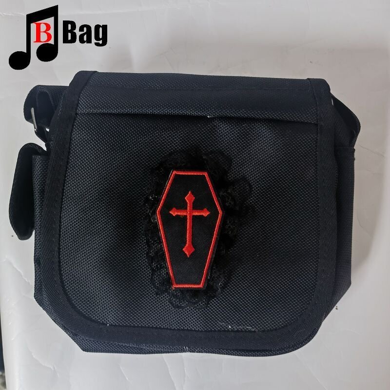 tyyli 8-Y2K Punk Spider Cross Nylon Olkalaukut Naiset Tytöt Canvas Pieni Neliömäinen Laukku Gootti Crossbody Laukku Naisten muoti käsilaukku hinta ja tiedot | Tietokonelaukut | hobbyhall.fi