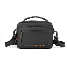 Black-Fashion Nylon Kangas Crossbody Laukku Miesten Vintage Yksivärinen Vedenpitävä Yksittäinen Olkalaukut Pieni Matkalaukku XA138C hinta ja tiedot | Tietokonelaukut | hobbyhall.fi