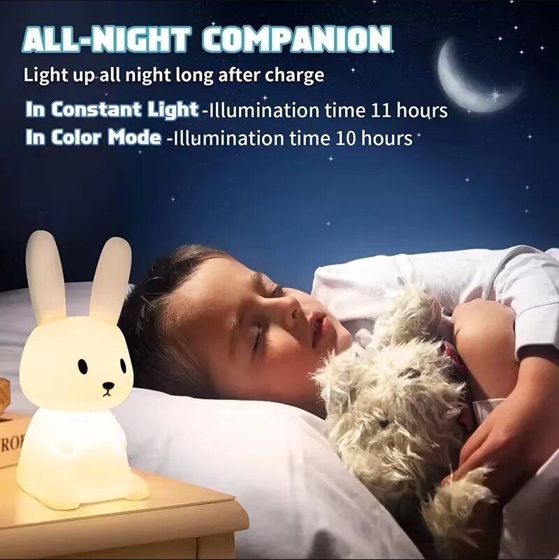 LED Yövalo Silikoni Kani Kosketusanturi lamppu Söpö Animal Light Makuuhuone Sisustus Lahja Lapsi Lapsi Pöytävalaisin Kodin Sisustus hinta ja tiedot | Lastenhuoneen valaisimet | hobbyhall.fi