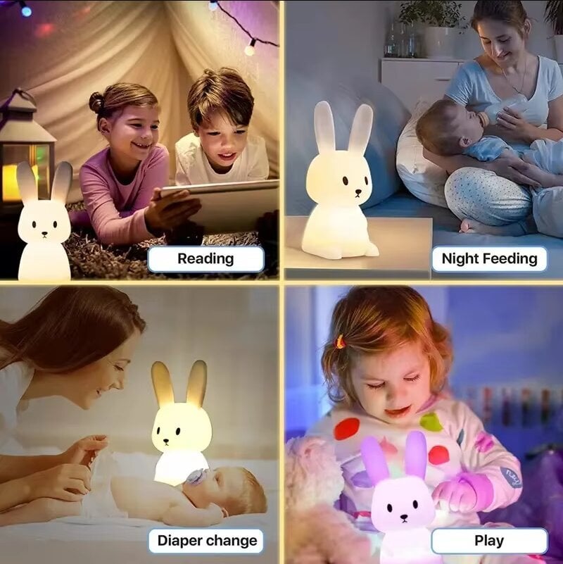 LED Yövalo Silikoni Kani Kosketusanturi lamppu Söpö Animal Light Makuuhuone Sisustus Lahja Lapsi Lapsi Pöytävalaisin Kodin Sisustus hinta ja tiedot | Lastenhuoneen valaisimet | hobbyhall.fi