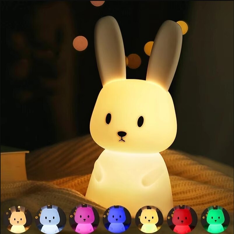 LED Yövalo Silikoni Kani Kosketusanturi lamppu Söpö Animal Light Makuuhuone Sisustus Lahja Lapsi Lapsi Pöytävalaisin Kodin Sisustus hinta ja tiedot | Lastenhuoneen valaisimet | hobbyhall.fi