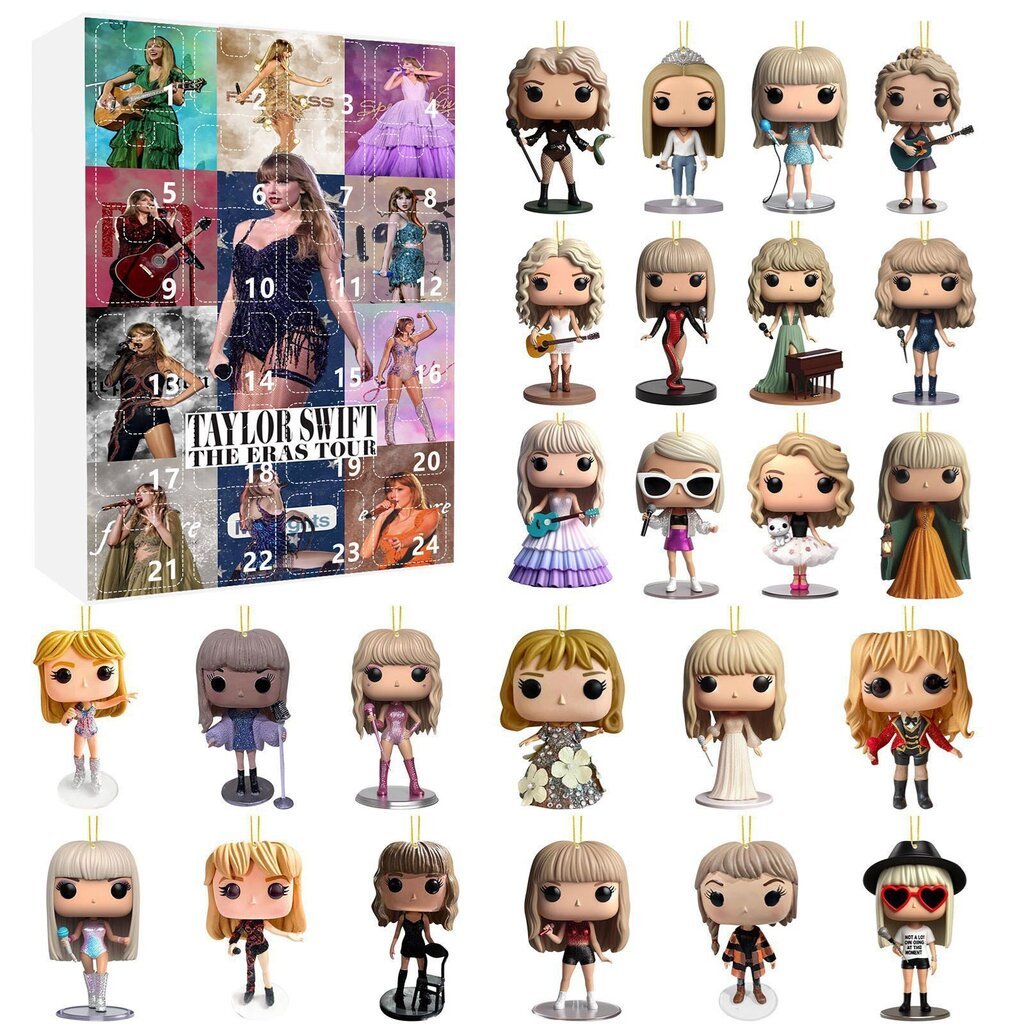 Joulun adventtikalenteri Joulun Taylor Swift Blind Box Joululahja Joulukalenteri Q hinta ja tiedot | Joulukoristeet | hobbyhall.fi