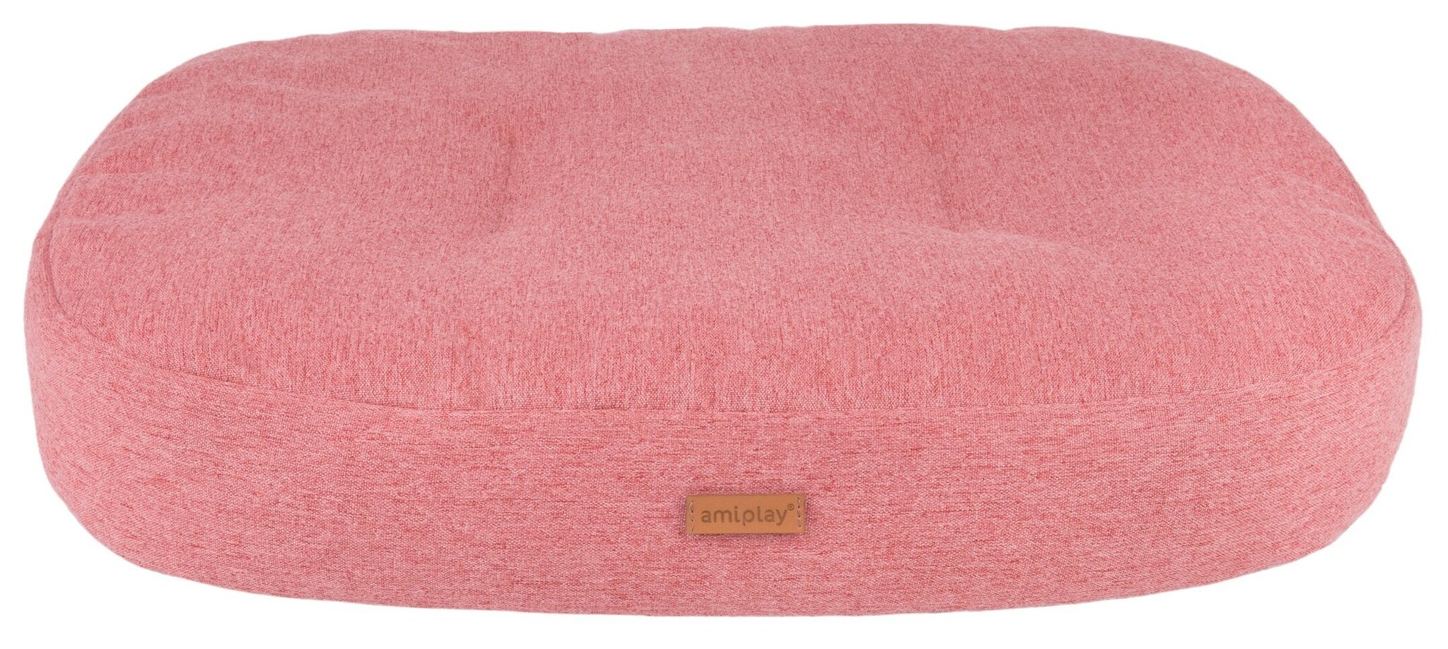 Amiplay soikea patja Montana Pink M, 61x52x9 cm hinta ja tiedot | Pedit ja pesät | hobbyhall.fi