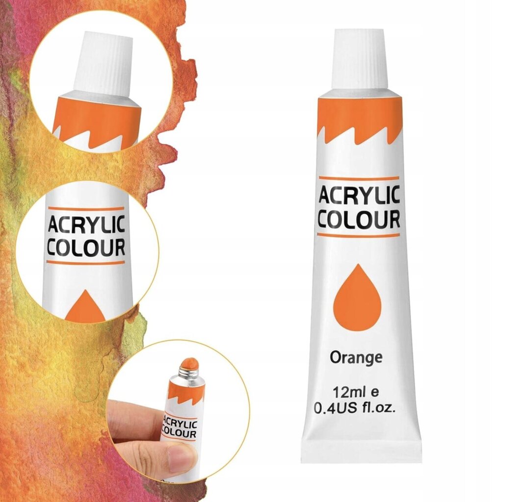 ColorVibe akryylimaalisetti, 24x12ml hinta ja tiedot | Taide- ja askartelutarvikkeet | hobbyhall.fi